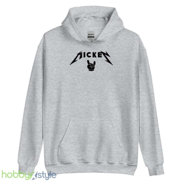 Rocker Mickey Shirt, Travel Shirt, Metal Rock Mickey Shirt - Unisex Heavy Blend Hooded Sweatshirt