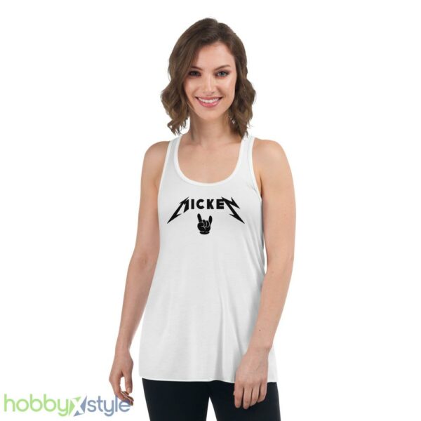 Rocker Mickey Shirt, Travel Shirt, Metal Rock Mickey Shirt - Women's Flowy Racerback Tank