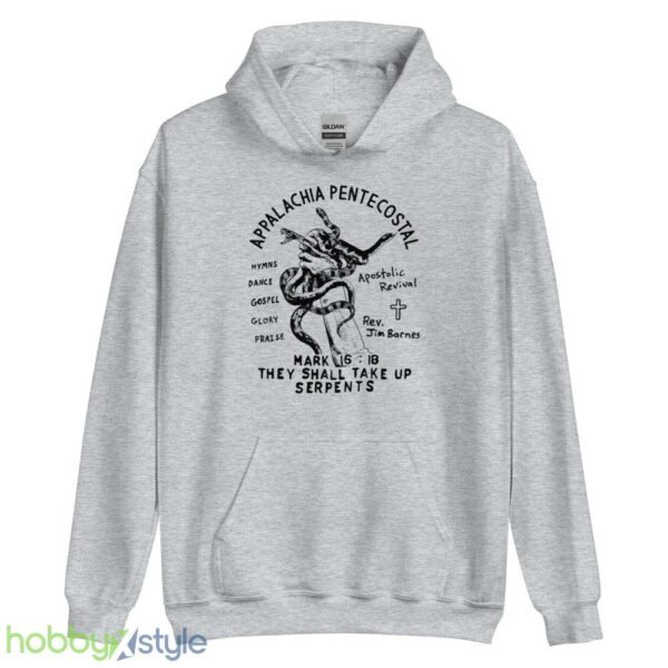 Snake Handling Church T Shirt Cool Snake Shirt Weird Shirts Occult - Unisex Heavy Blend Hooded Sweatshirt