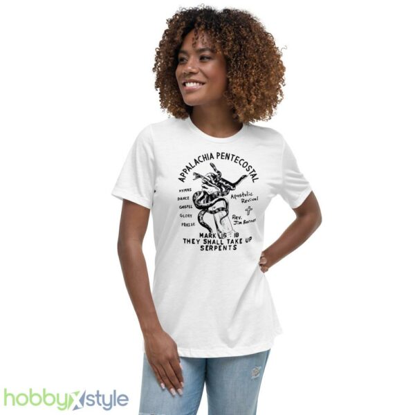 Snake Handling Church T Shirt Cool Snake Shirt Weird Shirts Occult - Women's Relaxed Short Sleeve Jersey Tee