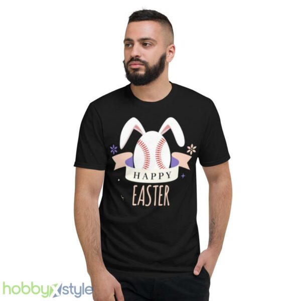 Sport Bunny Baseball Easter Day Egg Rabbit Baseball Ears Funny shirt - Short Sleeve T-Shirt
