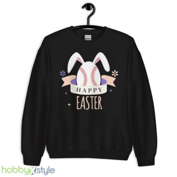 Sport Bunny Baseball Easter Day Egg Rabbit Baseball Ears Funny shirt - Unisex Crewneck Sweatshirt