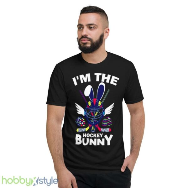 Sports Easter Im The Hocky Bunny Funny Easter Gift Ice Hockey shirt - Short Sleeve T-Shirt