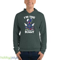 Sports Easter Im The Hocky Bunny Funny Easter Gift Ice Hockey shirt - Unisex Fleece Pullover Hoodie-1