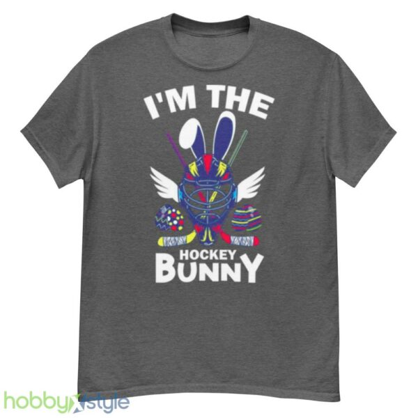 Sports Easter Im The Hocky Bunny Funny Easter Gift Ice Hockey shirt - G500 Men’s Classic T-Shirt-1