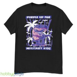 T REX Purple Up For Military Kids Purple Month Military Children shirt - G500 Men’s Classic T-Shirt