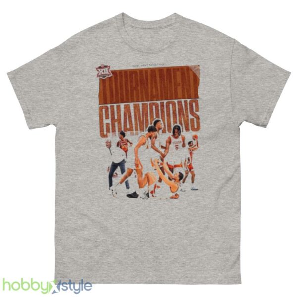 Texas Longhorns Mens Basketball Are 2023 Big 12 Tournament Champions Shirt - 500 Men’s Classic Tee Gildan