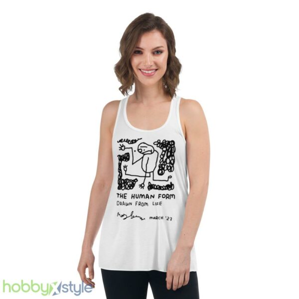the human form drawn from life shirt - Women's Flowy Racerback Tank