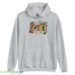 The Hunt Is On Shirt, Easter Carrot and Camouflage Eggs Shirt - Unisex Heavy Blend Hooded Sweatshirt