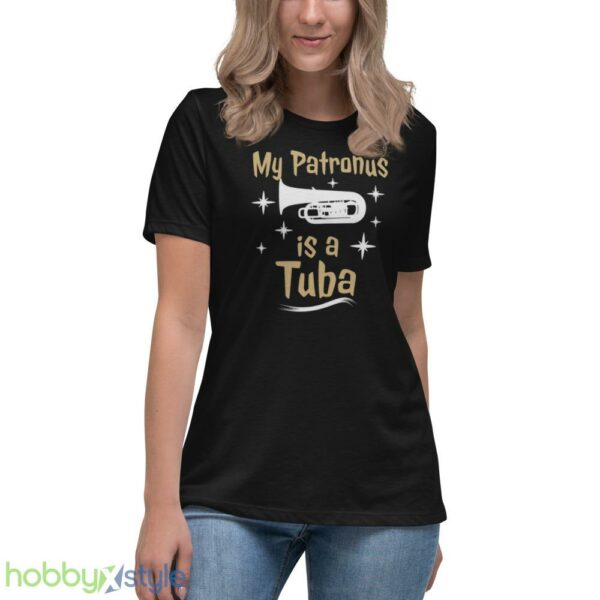 Tuba Lover Shirt My Patronus Is A Tuba Tee Funny Tuba T Shirt - Women's Relaxed Short Sleeve Jersey Tee