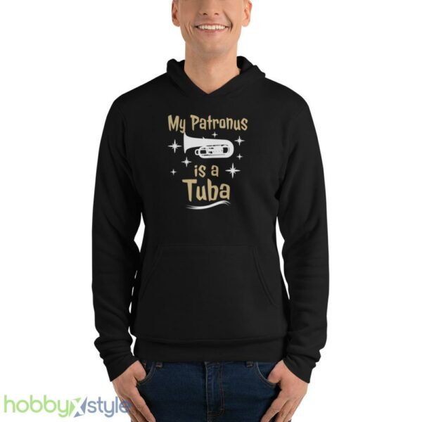 Tuba Lover Shirt My Patronus Is A Tuba Tee Funny Tuba T Shirt - Unisex Fleece Pullover Hoodie
