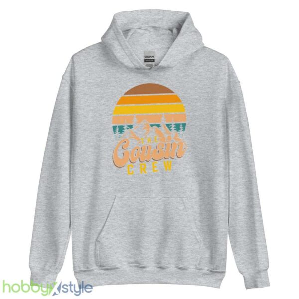 Vintage The Cousin Crew TShirt, Camping Adventure T-Shirts for Cousin - Unisex Heavy Blend Hooded Sweatshirt