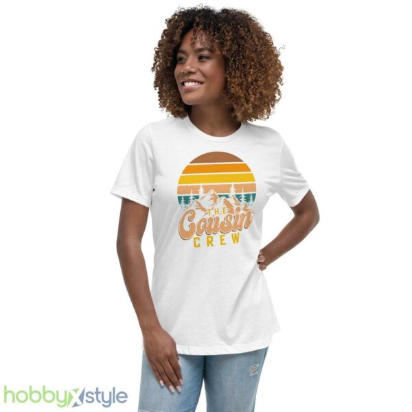 Vintage The Cousin Crew TShirt, Camping Adventure T-Shirts for Cousin - Women's Relaxed Short Sleeve Jersey Tee