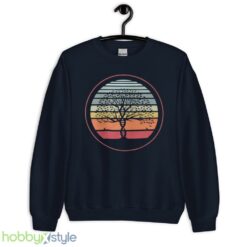 Yoga And Meditation Design And Dna Tree Of Life Vintage T-Shirt - Unisex Crewneck Sweatshirt-1
