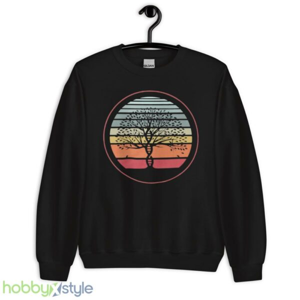 Yoga And Meditation Design And Dna Tree Of Life Vintage T-Shirt - Unisex Crewneck Sweatshirt