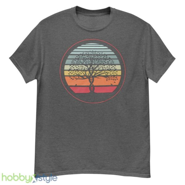 Yoga And Meditation Design And Dna Tree Of Life Vintage T-Shirt - G500 Men’s Classic T-Shirt-1