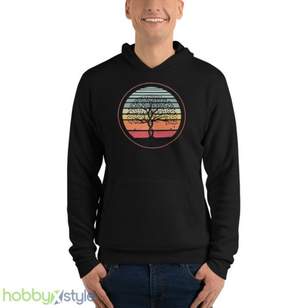 Yoga And Meditation Design And Dna Tree Of Life Vintage T-Shirt - Unisex Fleece Pullover Hoodie