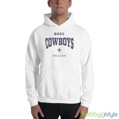 2023 Dallas Cowboys BOSS NFL Huddle Graphics T-Shirts - 18500 Unisex Heavy Blend Hooded Sweatshirt