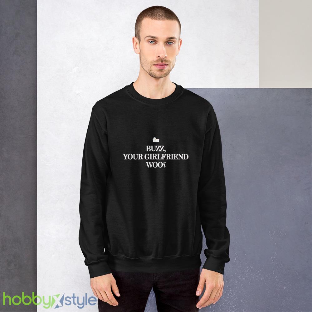 buzz-your-girlfriend-woof-kids-t-shirt.jpeg Buzz, Your Girlfriend, Woof Kids T-Shirt - 18000 Unisex Heavy Blend Crewneck Sweatshirt