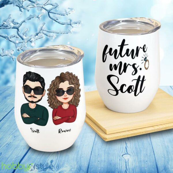 Future Mrs Personalized Wine Tumbler Loving - Future Mrs Personalized Wine Tumbler Loving