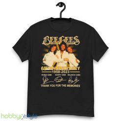 65th Anniversary 1958 2023 Robin Gibb Barry Gibb Maurice Gibb Signature Thank You For The Memories Shirt - Men’s Classic Tee Gildan 5000