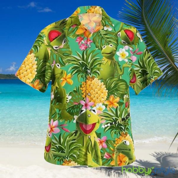Aloha Shirt Floral Pineapple Frog Turndown Olive 3D Print Outdoor Hawaiian Shirt For Men And Women - Aloha Shirt Floral Pineapple Frog Turndown Olive 3D Print Outdoor Hawaiian Shirt For Men And Women