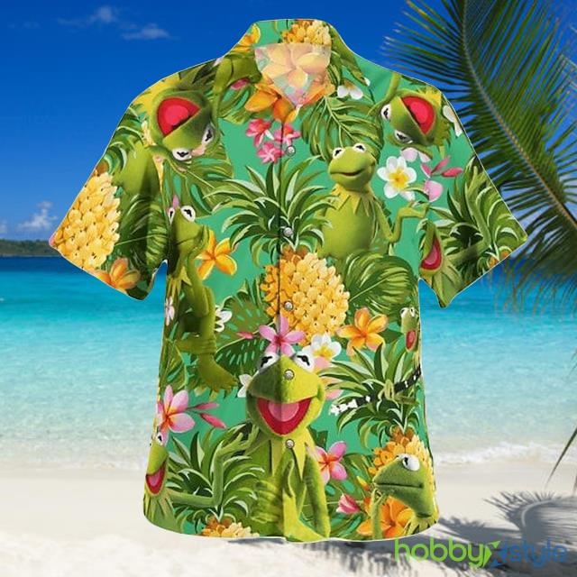 Aloha Shirt Floral Pineapple Frog Turndown Olive 3D Print Outdoor Hawaiian Shirt For Men And Women - Aloha Shirt Floral Pineapple Frog Turndown Olive 3D Print Outdoor Hawaiian Shirt For Men And Women