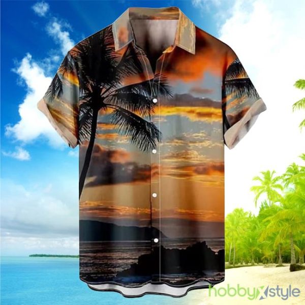 Aloha Shirt Leopard Floral Scenery Turndown Dusty 3D Print Outdoor Print Hawaiian Shirt - Aloha Shirt Leopard Floral Scenery Turndown Dusty 3D Print Outdoor Print Hawaiian Shirt