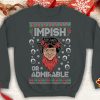 Belsnickel impish or Admirable Dwight Schrute Office Ugly this Funny inspired Crewneck office sweatshirt Santa xmas - 260523-084644