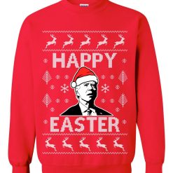 Biden Happy Easter Ugly Funny Confused Joe xmas party 2024 republican Political humor Crewneck Sweatshirt - Biden Happy Easter Ugly Christmas Sweater Funny Confused Joe xmas party 2024 republican Political humor Crewneck Sweatshirt_3