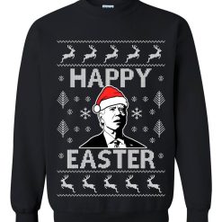 Biden Happy Easter Ugly Funny Confused Joe xmas party 2024 republican Political humor Crewneck Sweatshirt - Biden Happy Easter Ugly Christmas Sweater Funny Confused Joe xmas party 2024 republican Political humor Crewneck Sweatshirt_4