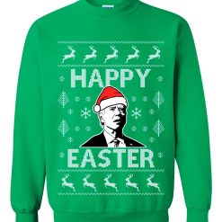 Biden Happy Easter Ugly Funny Confused Joe xmas party 2024 republican Political humor Crewneck Sweatshirt - Biden Happy Easter Ugly Christmas Sweater Funny Confused Joe xmas party 2024 republican Political humor Crewneck Sweatshirt_1