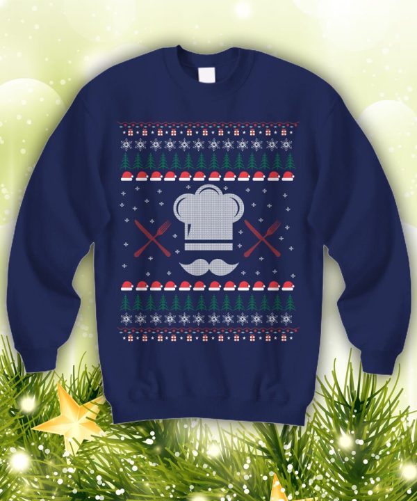 CHEF Ugly Toque Ugly Xmas Holiday Sweatshirt Culinary Christmas Gift for any Holiday Cook Caterer Restaurant Baker Foodie - 260523-085242