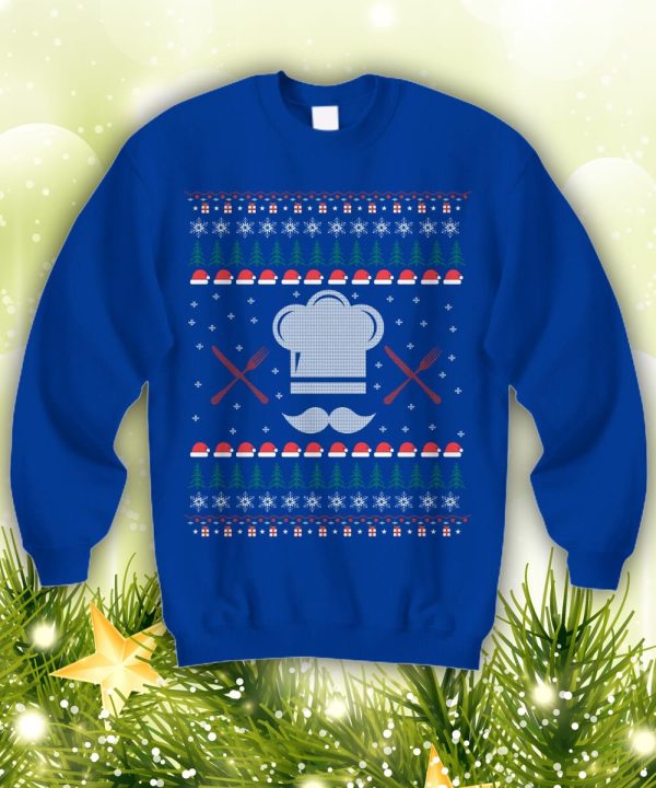 CHEF Ugly Toque Ugly Xmas Holiday Sweatshirt Culinary Christmas Gift for any Holiday Cook Caterer Restaurant Baker Foodie - 260523-085237