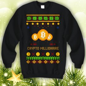 Crypto Ugly Holiday Sweatshirt Christmas Gift Festive altcoin 4th quarter bull market bullish jumper money investing - 260523-085534