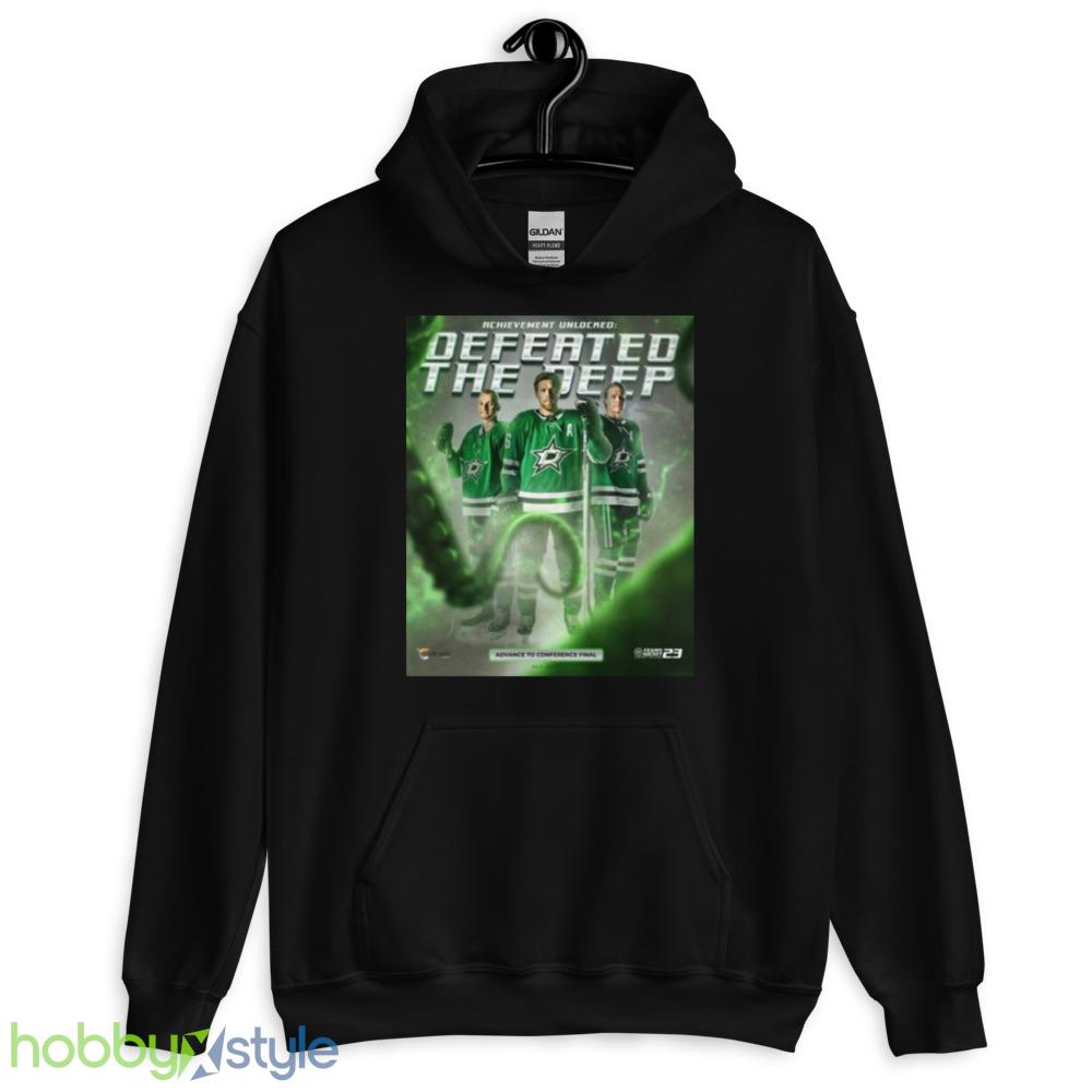 Dallas Stars Achievement Unlocked Defeated The Deep Shirt - 18500 Unisex Heavy Blend Hooded Sweatshirt