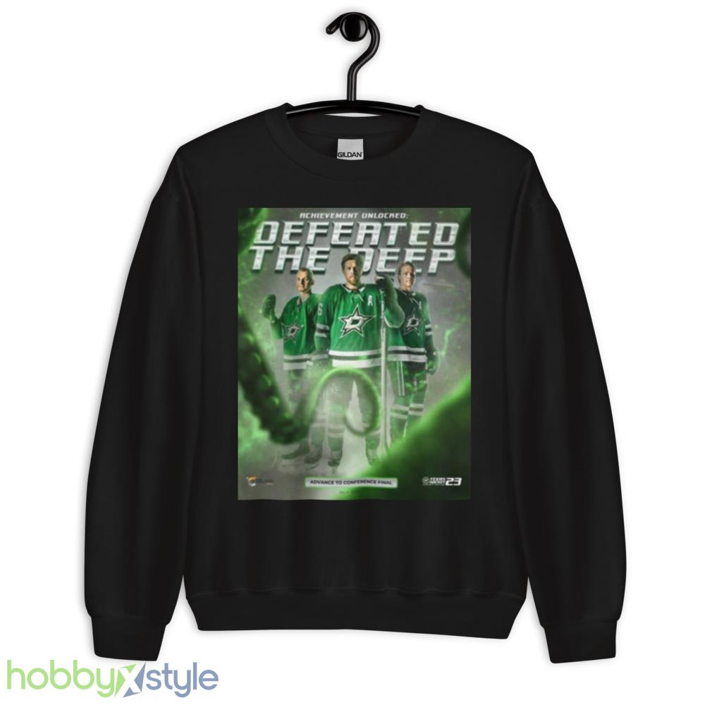 Dallas Stars Achievement Unlocked Defeated The Deep Shirt - 18000 Unisex Heavy Blend Crewneck Sweatshirt