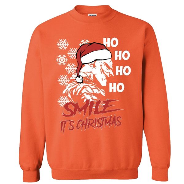 HO HO HO Joker Smile its christmas Ugly Funny why so serious joker secret Santa gift Unisex holiday festive sweatshirt - 260523-090802