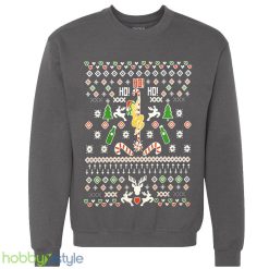 Ho Ho Ho Pole Dancer Ugly Santa girl xmas party pole workout Unisex Crewneck Sweatshirt - Ho Ho Ho Pole Dancer Ugly Christmas Sweater Santa girl xmas party pole workout Unisex Crewneck Sweatshirt_3