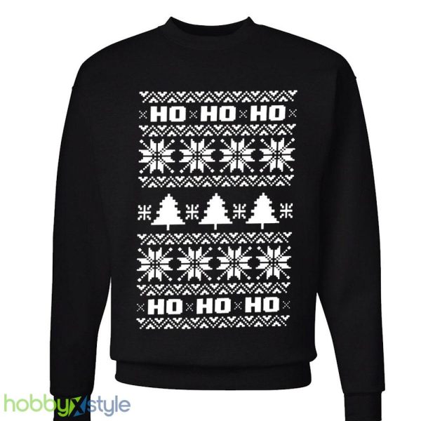 Ho Ho Ho Ugly Santa xmas party holidays festive Unisex Crewneck Sweatshirt - Ho Ho Ho Ugly Christmas Sweater Santa xmas party holidays festive Unisex Crewneck Sweatshirt_3