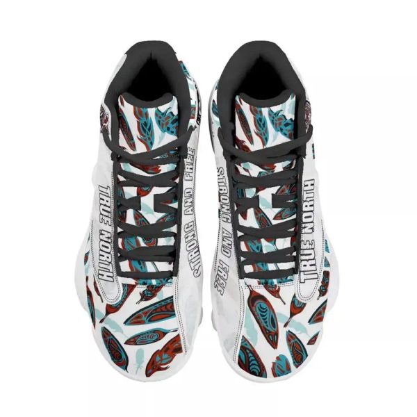 Houston Alaska Native American Indian Grizzly Bear With Tlingit Feathers Design Mens Sneakers Customized New Fashion Sport Shoes Air Jordan Shoes For Men And Women - 160523-164222