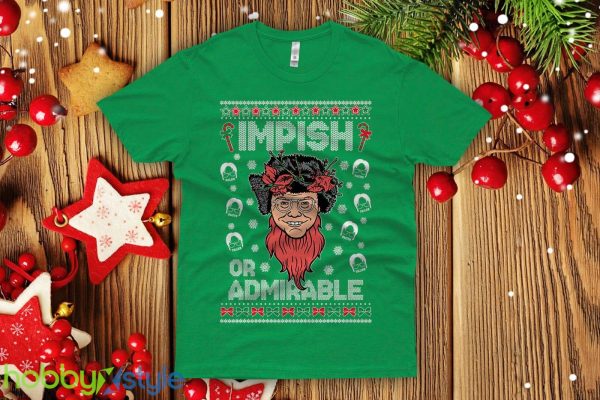 Impish Or Admirable Dwight Schrute Ugly Christmas Sweatshirt funny Christmas office party unisex crew - Impish Or Admirable Dwight Schrute Ugly Christmas T-shirt funny Christmas office party unisex crew Premium Shirt_4