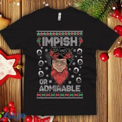 Impish Or Admirable Dwight Schrute Ugly Christmas Sweatshirt funny Christmas office party unisex crew - Impish Or Admirable Dwight Schrute Ugly Christmas T-shirt funny Christmas office party unisex crew Premium Shirt_1
