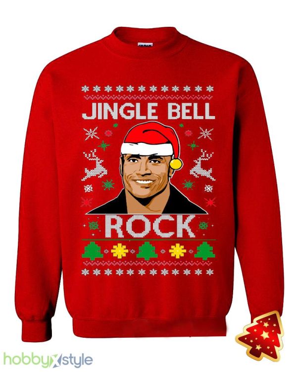 Jingle Bell Rock Ugly Funny santa Johnson Holiday the best Xmas Party Crewneck sweatshirt - Jingle Bell Rock Ugly Christmas Sweater Funny santa Johnson Holiday the best Xmas Party Crewneck sweatshirt_6