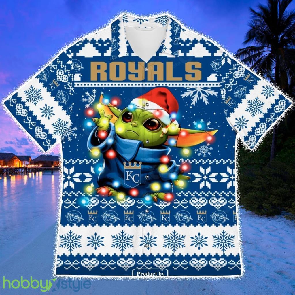 Kansas City Royals Baby Yoda Star Wars Sports Football American Hawaiian Shirt - Kansas City Royals Baby Yoda Star Wars Sports Football American Hawaiian Shirt