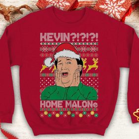 Kevin! Home Malone Ugly Funny office party Crewneck sweatshirt best tv show inspired secret Santa xmas party gift - 260523-092604