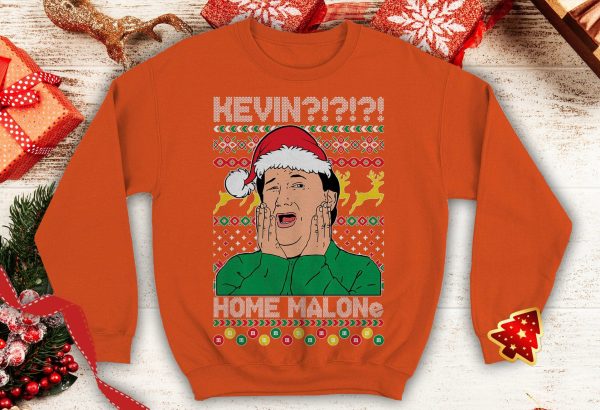 Kevin! Home Malone Ugly Funny office party Crewneck sweatshirt best tv show inspired secret Santa xmas party gift - 260523-092605