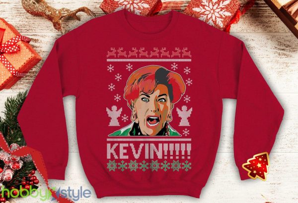 Kevin!!!! Ugly Unisex Funny home alone kate Parody xmas movies party gift Crewneck sweatshirt - Kevin!!!! Ugly Christmas Sweater Unisex Funny home alone kate Parody xmas movies party gift Crewneck sweatshirt_3