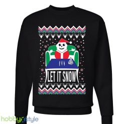 Let it snow Ugly Funny coke line santa high walmart meme crewneck Sweatshirt xmas party - Let it snow Ugly Christmas Sweater Funny coke line santa high walmart meme crewneck Sweatshirt xmas party_1