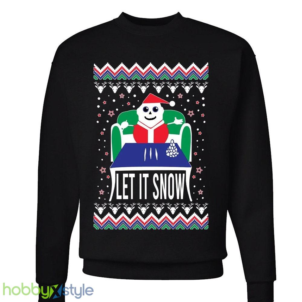 Let it snow Ugly Funny coke line santa high walmart meme crewneck Sweatshirt xmas party - Let it snow Ugly Christmas Sweater Funny coke line santa high walmart meme crewneck Sweatshirt xmas party_1